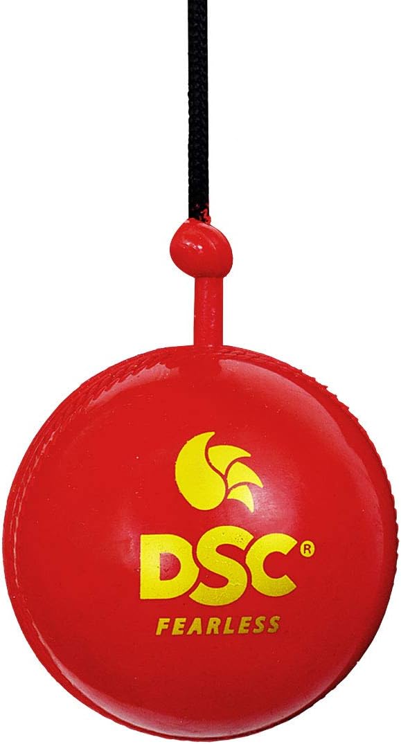 Hanging Synthetic Cricket Ball (Red)| Rubber | Suitable for Practice Game | Solid inner core | Weatherproof | Training | Lightweight