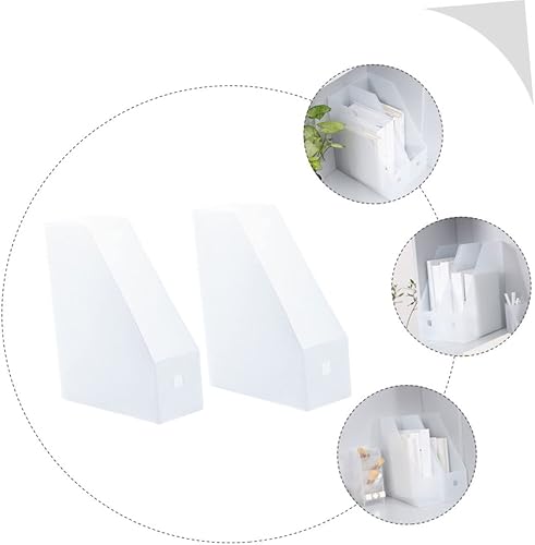 Miniatura 4 de Ciieeo Estante de almacenamiento de archivos de escritorio, almacenamiento de cuadernos, organizador de archivos de oficina, soporte de revista,