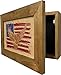 Bellewood Designs American Flag Hidden Gun Storage Cabinet with Eagle, Decorative Secure Concealed Gun Storage Safe
