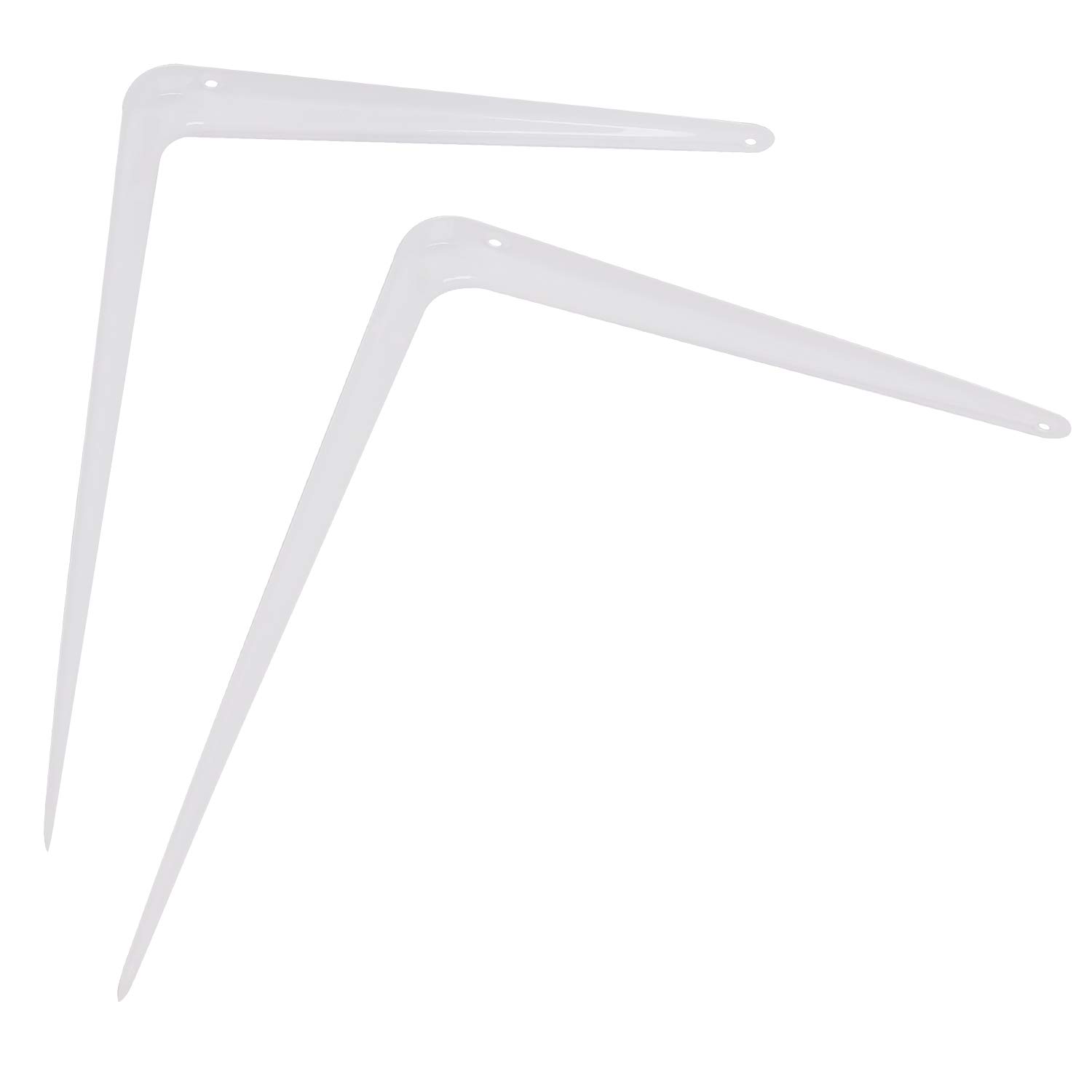 KINJOEK 24 paquetes de soportes para estantes, de metal resistente para pared y esquina, con tornillos para colgar en la pared, estantes decorativos de esquina