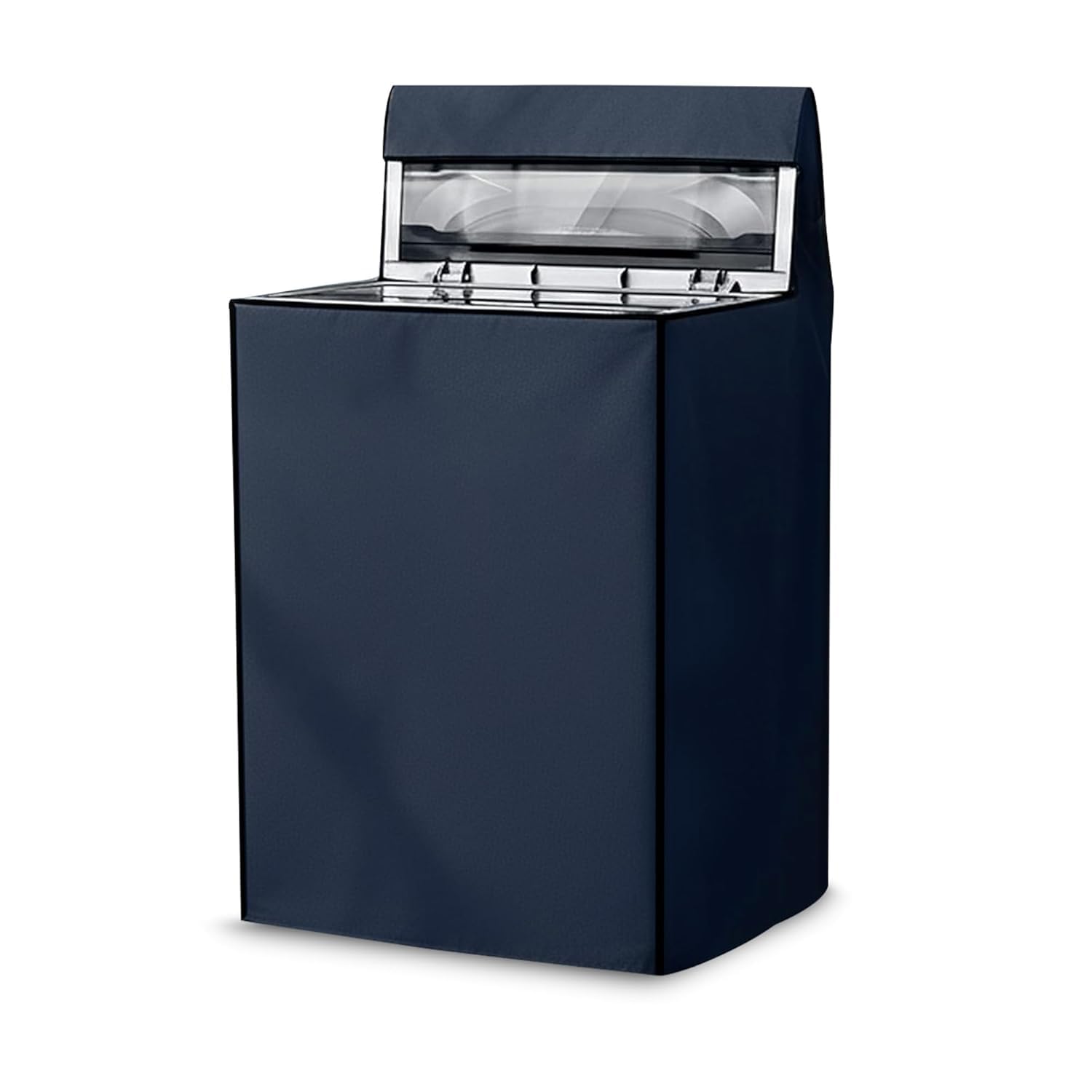 Amazon Basics Waterproof Top Load Fully Automatic Washing Machine Cover for 8 Kg, 8.5 Kg, 9 Kg, 9.5 Kg (Navy Blue) - 63 x 63 x 93 cms