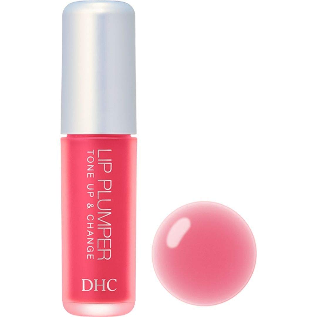 DHCLip Plumper Tone Up & Change, Clear, Red, Orange, Rose, Green, 5.5ml (Rose)
