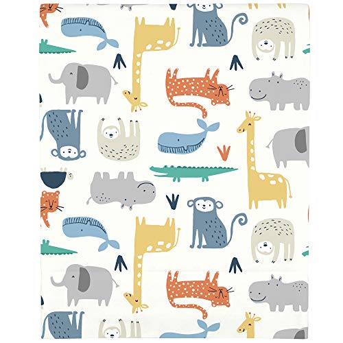 Image of Carter's Colorful Modern Safari Animals Super Soft Fitted Crib Sheet