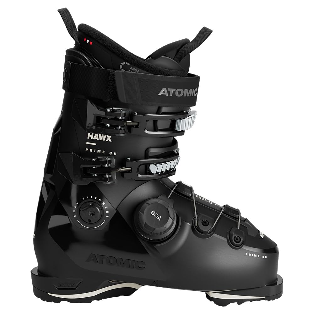 ATOMIC Unisex - Adult Hawx Prime 85 BOA Alpine Boots, Black/Anthracite, 42/43