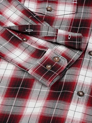 Image of Thomas Scott Men's | Checks | Full Sleeve | Regular Fit | 100% Cotton | Hooded | Casual Shirt