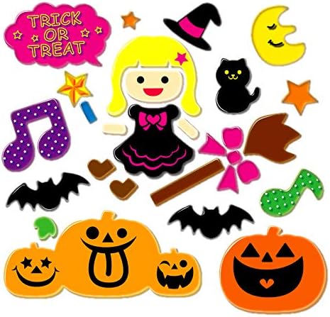Amazon S ジェルギャラリー リトルウィッチ 自宅やショップの窓に ウィンドウデコ ハロウィン飾り 窓飾り クリスマス雑貨 おもちゃ