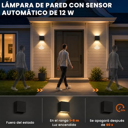 Lámpara exterior con sensor de movimiento 14 Imagen adicional