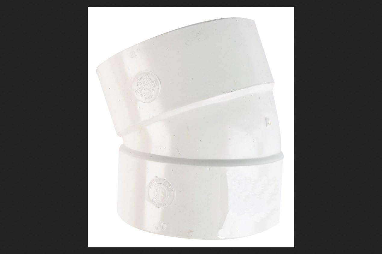 Plastic Trends 4 in. Hub x 4 in. Dia. Hub PVC Elbow