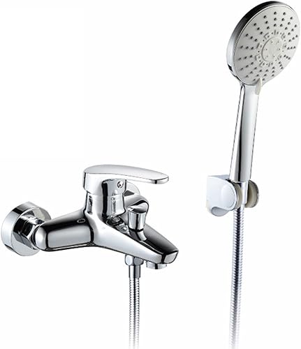 Grifo de bañera con grifo de baño oculto con ducha de mano multifunción latón cromado grifo de ducha monomando grifos mezcladores para agua caliente