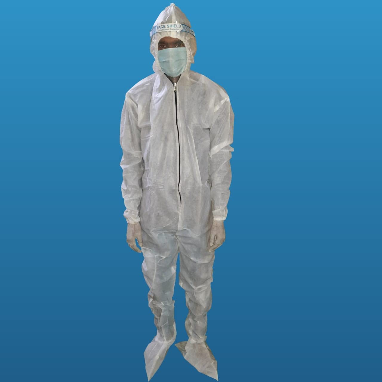 Sai Enterprises PPE Kit-90GSM with Shoe Cover, Gloves, Face Shield, Mask (White Colour) (B092JNQHW8) Amazon Price History, Amazon Price Tracker