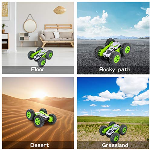 RC Stunt Car , Remote Control Car 360°Flips Double Sided Rotating Vehicles , 2.4GHz 1:28 Super Off-Road Toys Christmas Birthday Gifts for Boys Girls Kids 5 6 7 8 9 10 12 Years Old