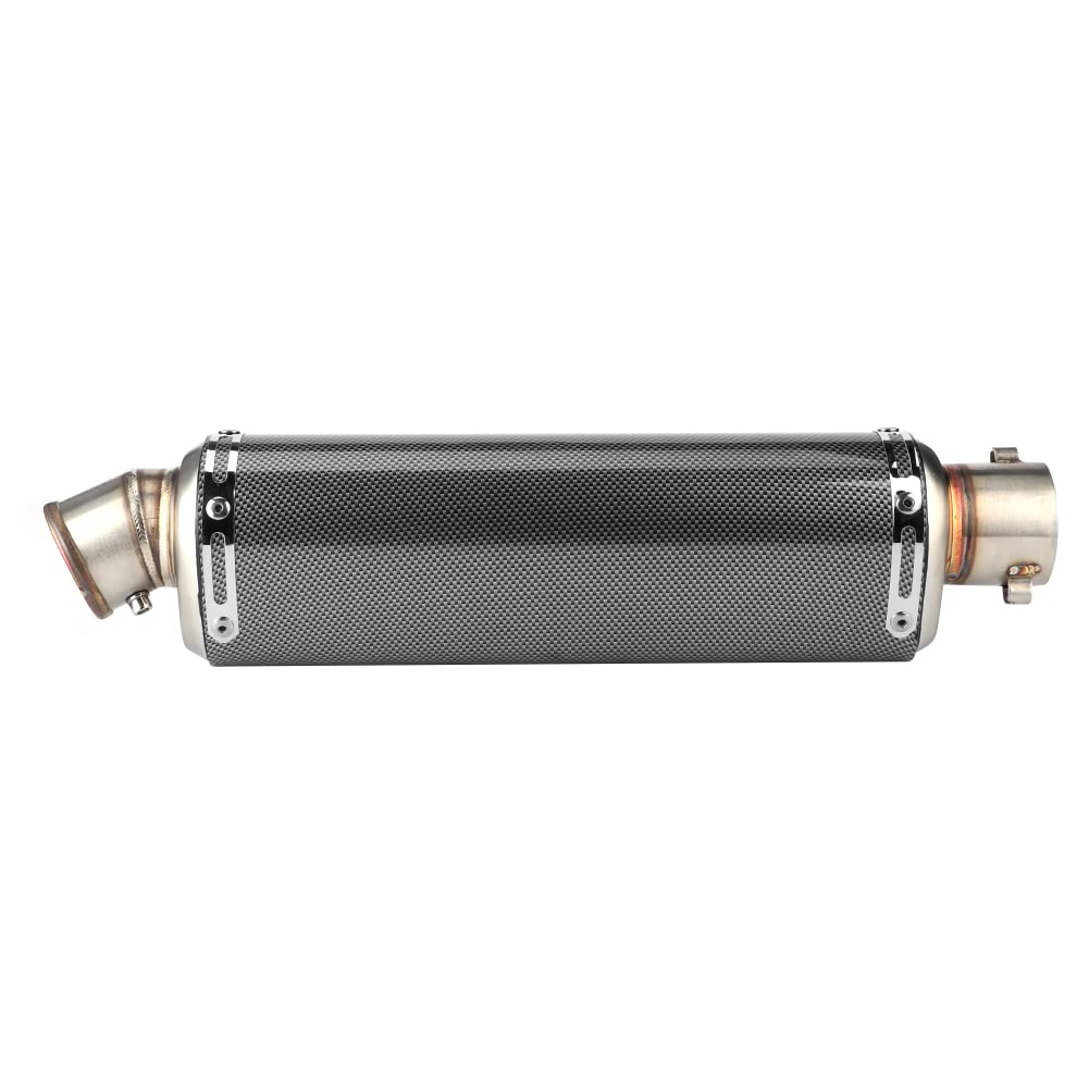 Tubo Del Silenciador De Escape, Punta Del Silenciador, Tubo De Escape Universal Para Scooter De Motocicleta De 51 Mm / 2 Pulgadas Ajuste De Textura De Fibra De Carbono Para R3 R6 R15