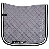 Atmungsaktiv / kühl trocken HV Polo Schabracke Geri, Dressur  Grau
