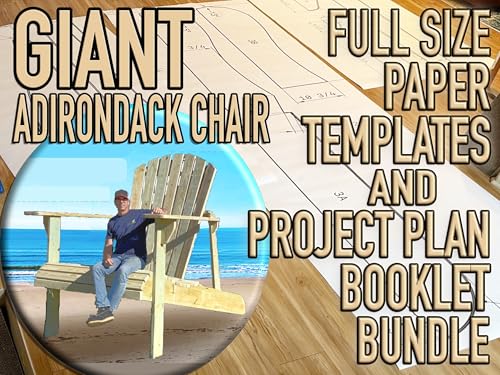 Giant Adirondack Chair Plan with Templates