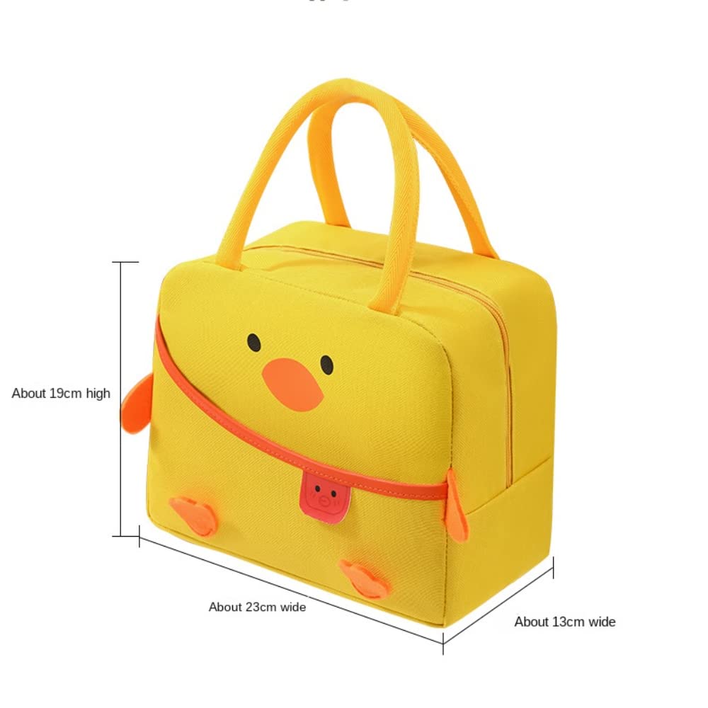 AtbeTa 3D Cute Duck Lunch Bag Large Bento Box Container Insulated