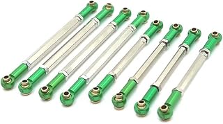 tKLNvZ 8 piezas MN128 MN86 MN86S MN86K MN86KS G500 - Juego de varillas de enlace de metal 1/12 RC accesorios de piezas de actualización de coche (verde)