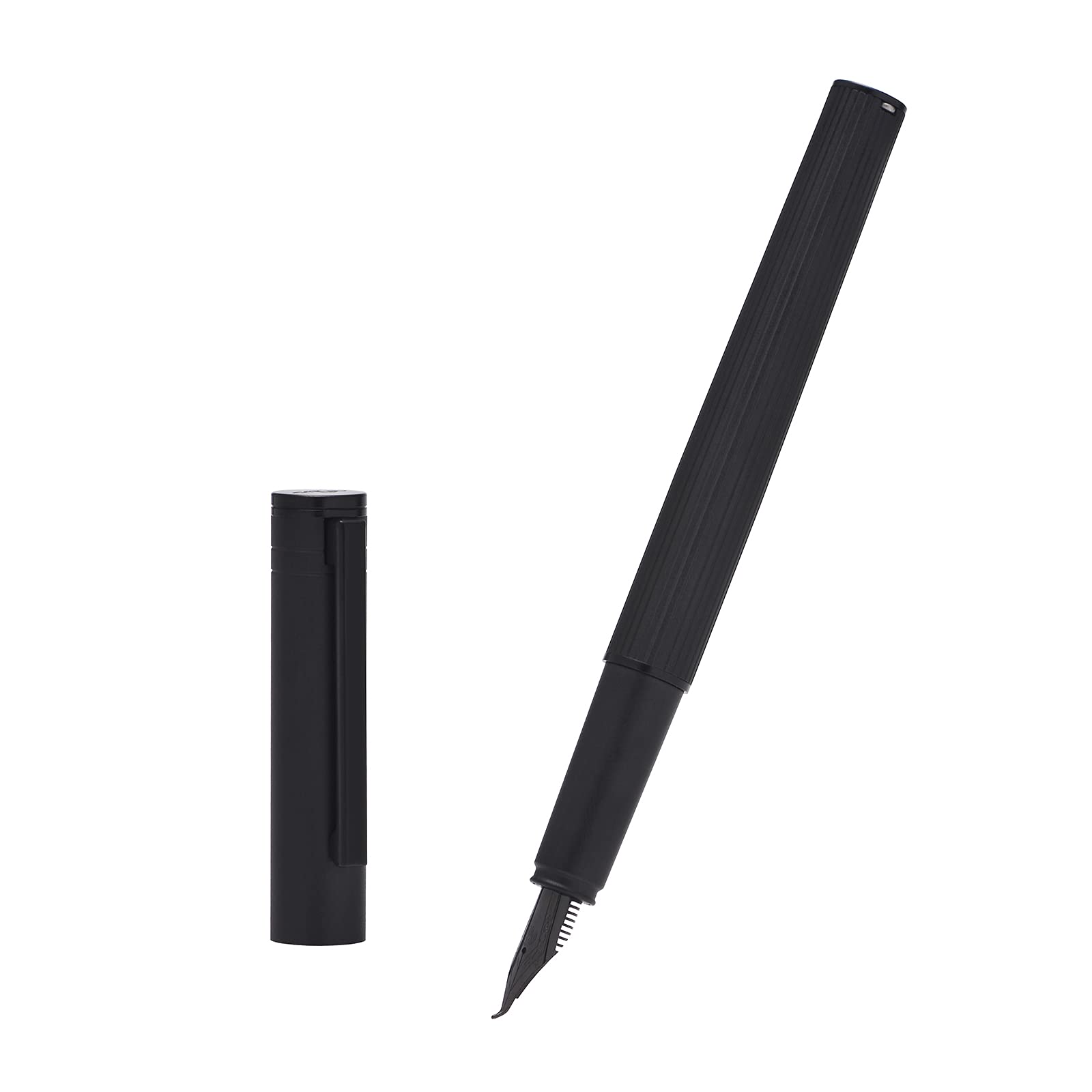 Amazon | Hongdian H1 万年筆 チタン ブラック 曲がったペン先