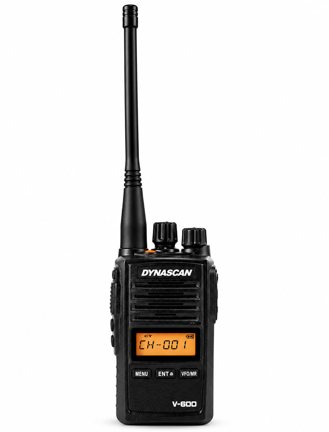 Dynascan - Walkie Talkie Profesional Comercial VHF 136-174 MHz, Dynascan V-600 | 256 Canales | Resistente al Agua IP67 | en Color Negro