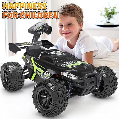 Image of VIKINGS 1:18 Scale Racing Rally RC Car 4WD Off-Road Remote Control Vehicle 35KM /H Speed 2.4GHz Monster Truck Rechargeable Battery All-Terrain Wheels - Multi