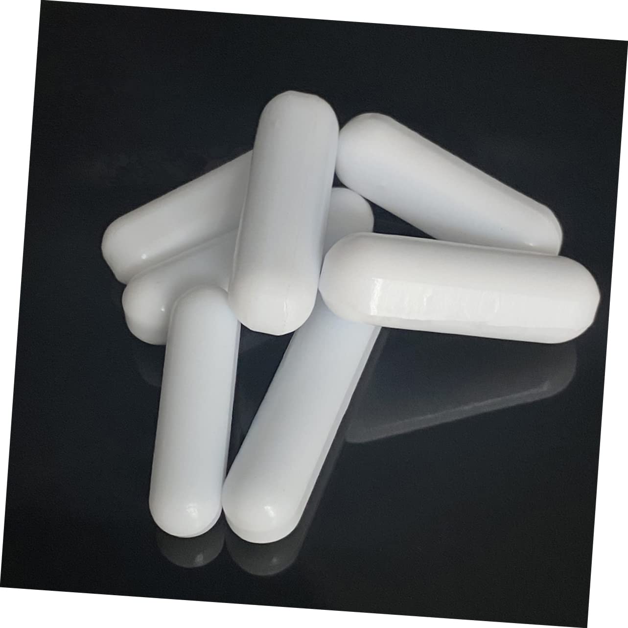 GLEAVI 25 Stk Rührstab weißer Mixer Magnetrührer PTFE umrühren Rührstäbe Spinbar-Rührmischer Laborrührer Rührplattenstange PTFE-Labor-Rührstäbchen Magnetstab magnetisch Lösungsmittel