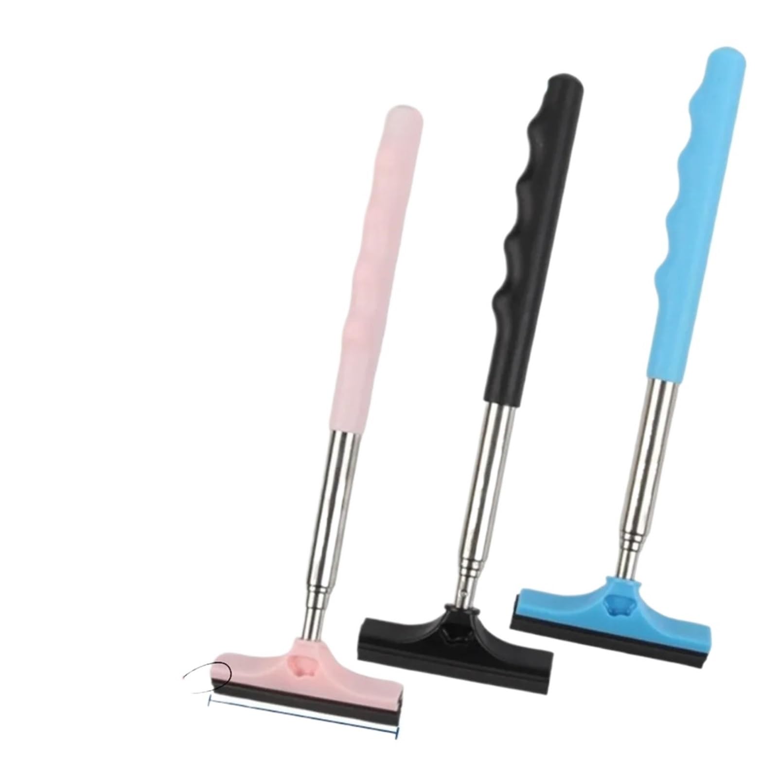 TRRYUIP Side Mirror Squeegee Mirror Water Removal Mini Car Cleaning Tool Automotive Rearview Wiper Telescopic Windshield Scraper For Glass(Black 1pc)