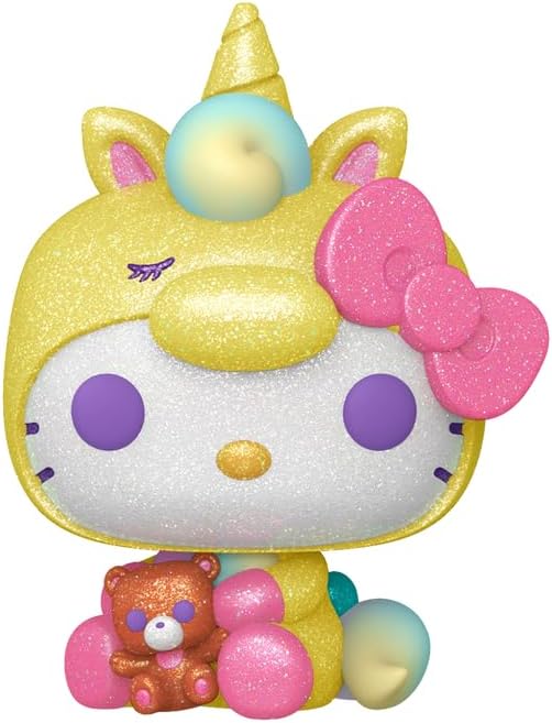 Funko Pop! Diamond Glitter Hello Kitty Unicorn Vinyl Figure, 3.6 inches, Exclusive