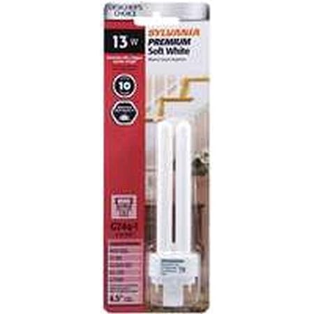 Sylvania 18W CF18DD/835/ECO G24D-2 2-Pin Compact Fluorescent Light Bulb