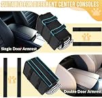 SlowTon Console Dog Car Seat, Pet Booster Seat for Car with Safety Belt and Soft Cushions, Anti-Collapse Center Console Dog Car Seat with Detachable Support Portable Dog Carriers for Small Dogs