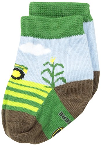 John Deere Baby Boys' Boys' Tractor Crew 1 Pack, Blue/Brown/Green, 12 Months
