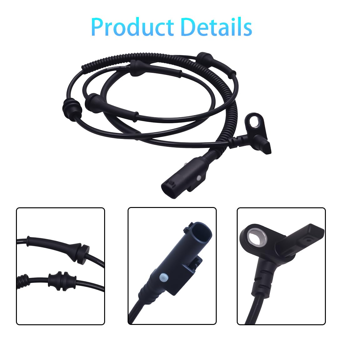 2PCS Rear Left Right ABS Wheel Speed Sensor Compatible with Jeep Compass 2017-2023 Jeep Renegade 2015-2020 Rear Driver or Passenger Side ABS Sensor Replacement for 53479013 51987029
