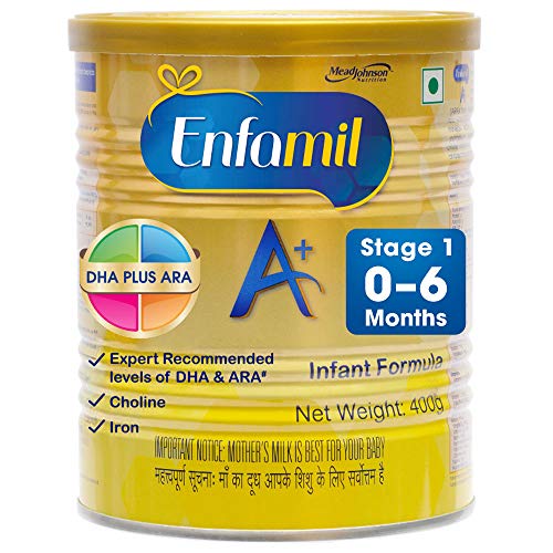 Enfamil A+ Stage 1: Infant Formula (0 to 6 months) 400gm