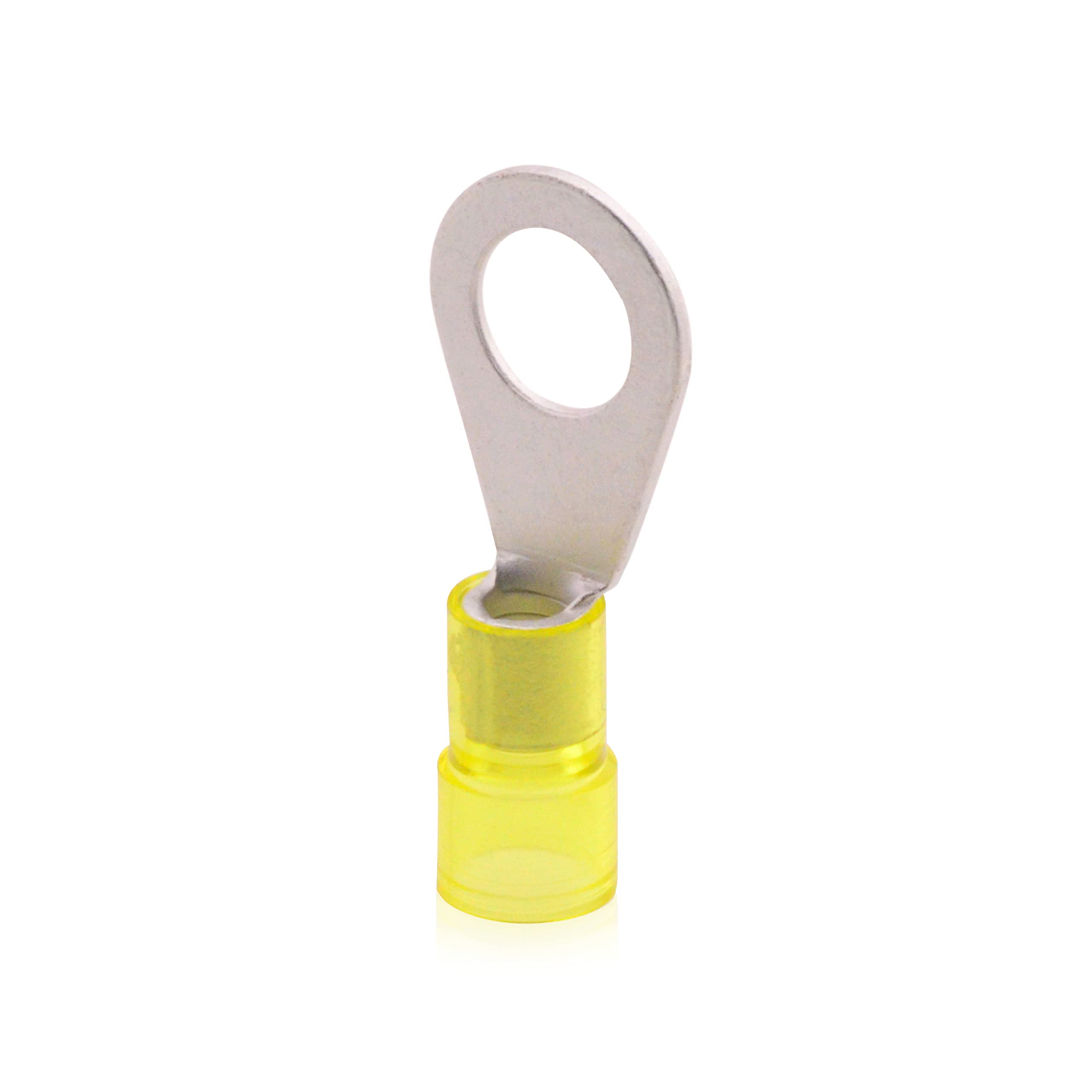 Ring-Kabelschuh Quetschkabelschuh isoliert Gelb, 2,5-6qmm, Loch M8 Kupfer galvanisch verzinnt, 500 Stück