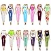 ZITA ELEMENT 10 Stück Puppensachen für 11,5 Zoll Puppe Puppenkleidung Puppenkleid Kleider Kleidung 5 Set von Oberteil mit Hosen Kostüm Outfits Zubehör Freizeit
