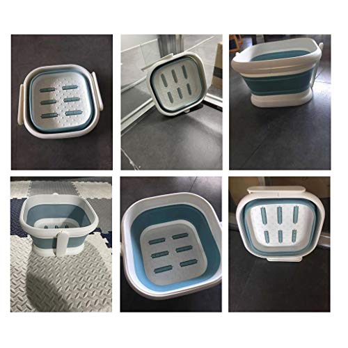 Spa de pies YXCKG plegable y portátil plástico azul miniatura 7