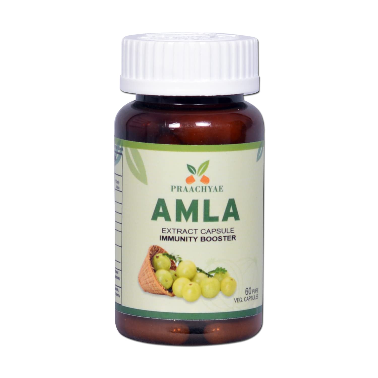 Amla Extract for Immunity Booster -60 Vegan Capsules | Antioxidant Immunity Enhancer Natural Source of Vitamin C | Rich in Antioxidants, Improves Digestion, Skin and Eye Health (Pack of 1)
