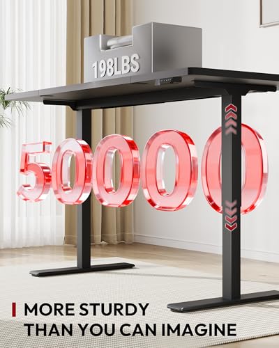 Image of SANODESK Dual Motor Electric Standing Desk 71 x 32 Inches, Height Adjustable Sit Stand Desk with Large Splice Board for Home Office, Computer Workstation, Study & Gaming, Black Frame /Black Top