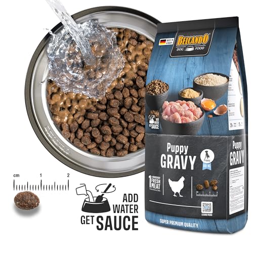 BELCANDO Puppy Gravy [4 kg] Welpenfutter | Trockenfutter für Welpen | Alleinfuttermittel für Welpen bis 4 Monate