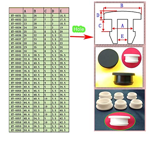 Bouchon en caoutchouc contre infiltrations : 50 pièces silicone blanc 13mm conique - 4