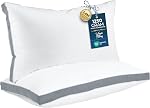Utopia Bedding Bed Pillows for Sleeping Queen Size (White Hem), Set of 2, Cooling Hotel Quality, Gusseted Pillow for Back, Stomach or Side Sleepers