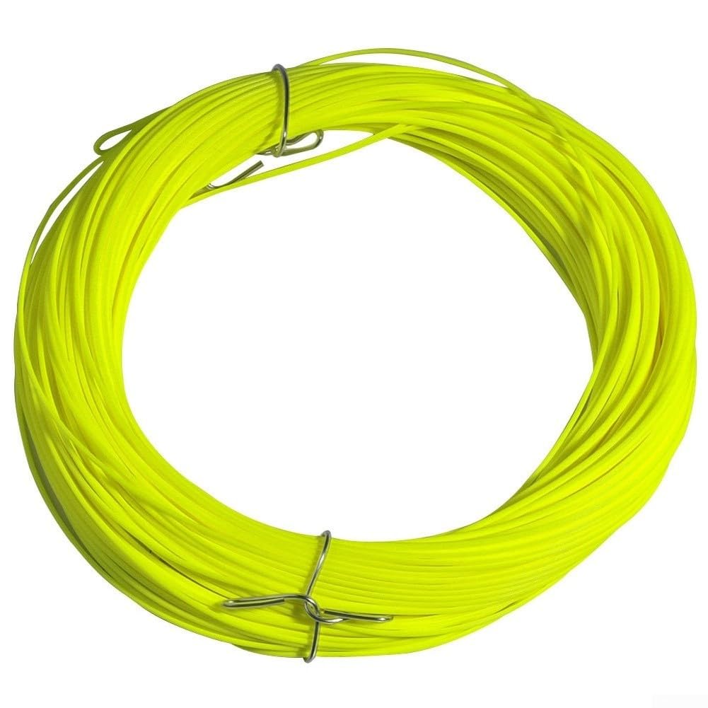 Floating Fly Line, Weight Forward Fishing Line, 30M 5F 8F With Seamless Connector For Surface Casting(5F yellow)