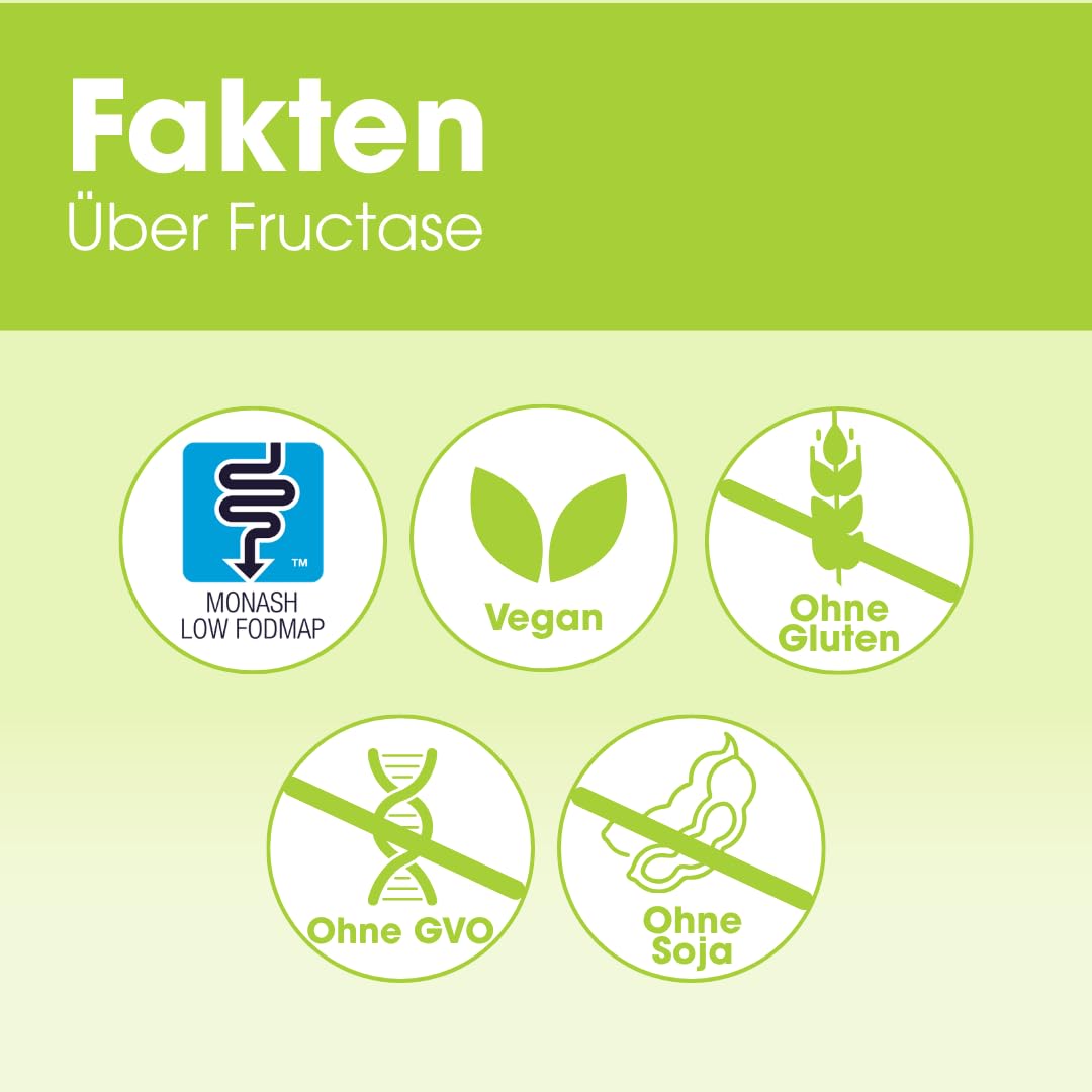 Fructase Verdauungsenzyme – 108 Kapseln | Nahrungsergänzungsmittel bei Fruktoseintoleranz | Enzyme zur Unterstützung der Verdauung zuckerhaltiger Lebensmittel und Getränke (Fruchtzucker) | Schnell wir