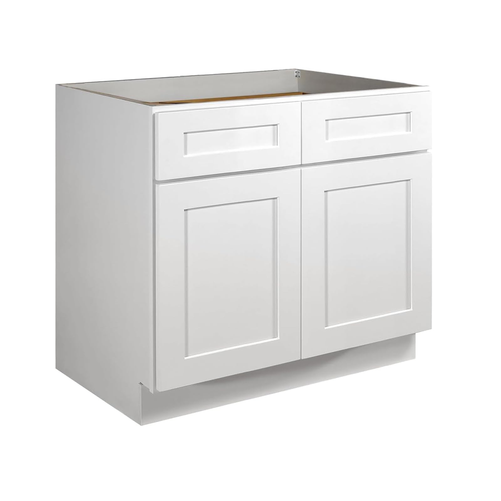 Lieeres Kitchen Base Cabinet, RTA Cabinet, White Shaker Cabinet, Plywood Box, Adjustable Shelf, Storage, Painted, Soft Close, 33 Inch Wide x 34.5 Inch