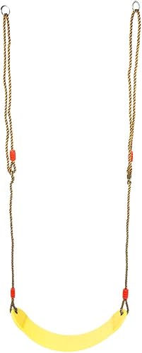 Columpio de tablero de EVA, asiento de columpio suave y ajustable con cuerda para niños, silla de columpio colgante de fitness para patio de recreo,