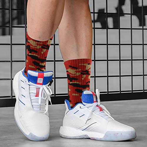 BESPORTBLE 3 Pares de Meias de Basquete Meias Esportivas Esportivas Meias de Camuflagem Meias da Pan