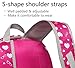 BLUEFAIRY Kids Backpack for School Girls Kindergarten Elementary Primary School Bags for Child Bookbags with Tablet Sleeve Back to School Gift Mochila Para Niñas Aged 4-6 Rose Red