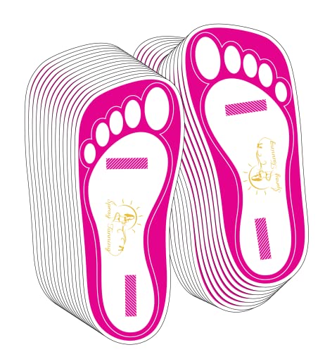 120 Pairs(240 Feets) Disposable Tanning Feet Pads Sunless Airbrush Spray Tent Protect Foot Shaped Spray Tan Sandals - Thumbnail 4