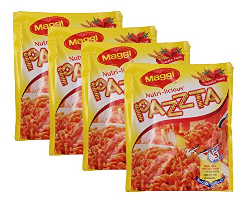 Image of Big Bazaar Combo - Maggi Nutri Licious Pazzta Tomato Twist Macaroni, 64g (Buy 3 Get 1, 4 Pieces) Promo Pack