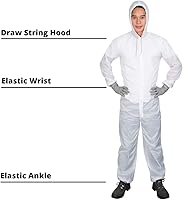 Vista 2 de Colad - Traje de aerosol reutilizable de nailon liso blanco