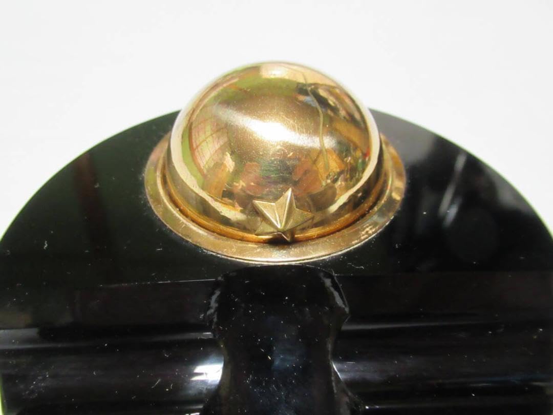 極希少◇鉄道省『日本食堂株式会社創立記念』黒ガラスと真鍮製