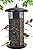 Gtongoko Hanging Bird Feeders for Outdoors 6.5 LB Large Capacity Squirrel Proof Metal Tube Bird Feeders for Thistle & Nyjer Seed Attracts Finch Cardinal,Titmice,Swallow Black